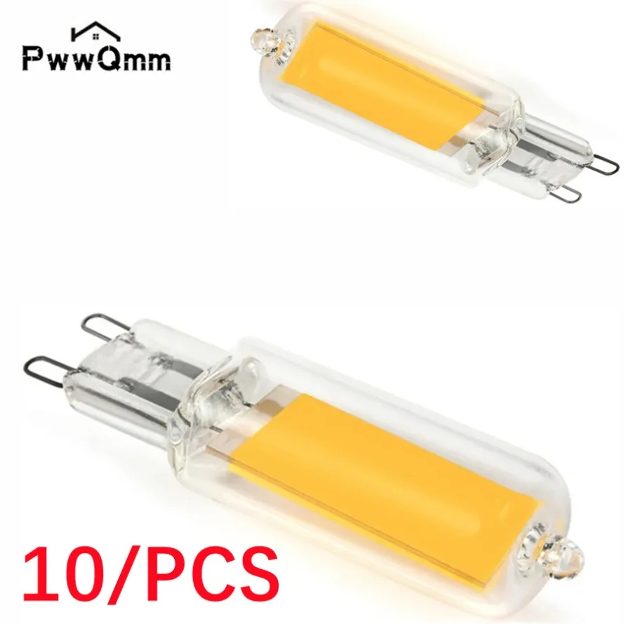 

PwwQmm Super Bright LED Light Bulb G9 7W 9W 12W15W 220V Glass Lamp Constant Power Light LED Lighting G9 COB Bulbs