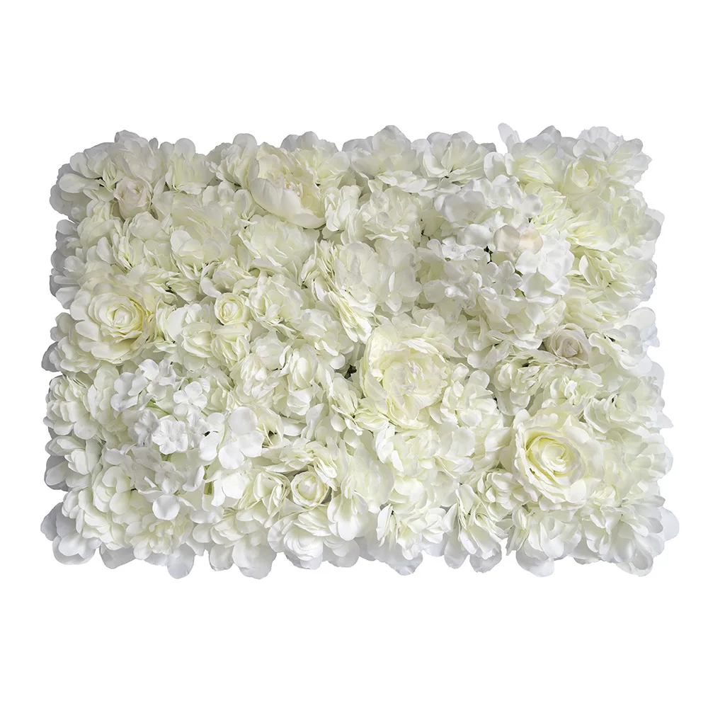 

Artificial Flower Wall Panel Decorative Silk Rose Flower Panels Party Arrangements Photo Background for Wedding Home Decoration