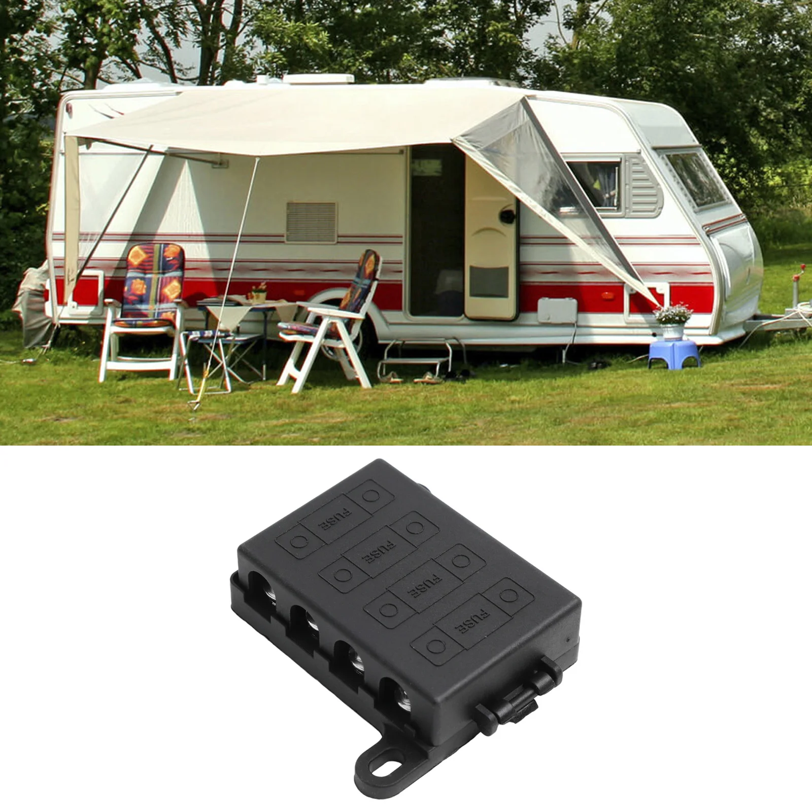 Heavy Duty Design Our 4 Way For Midi Fuse Holder Block Supports Up to Four Fuses and a Maximum Current of 200 Amps