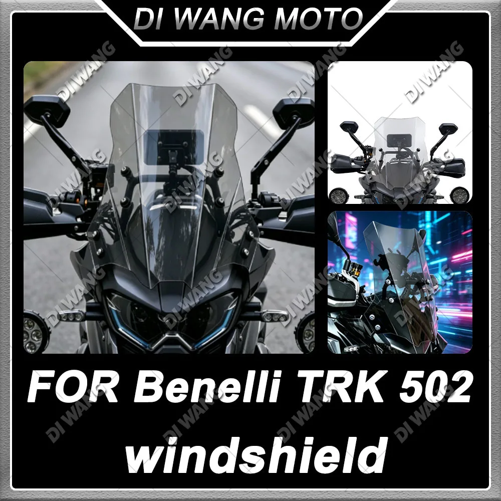 For Benelli TRK 502 552 552X Motorcycle Modified Straight Style Windscreen Front Windshield Replacement Accessories