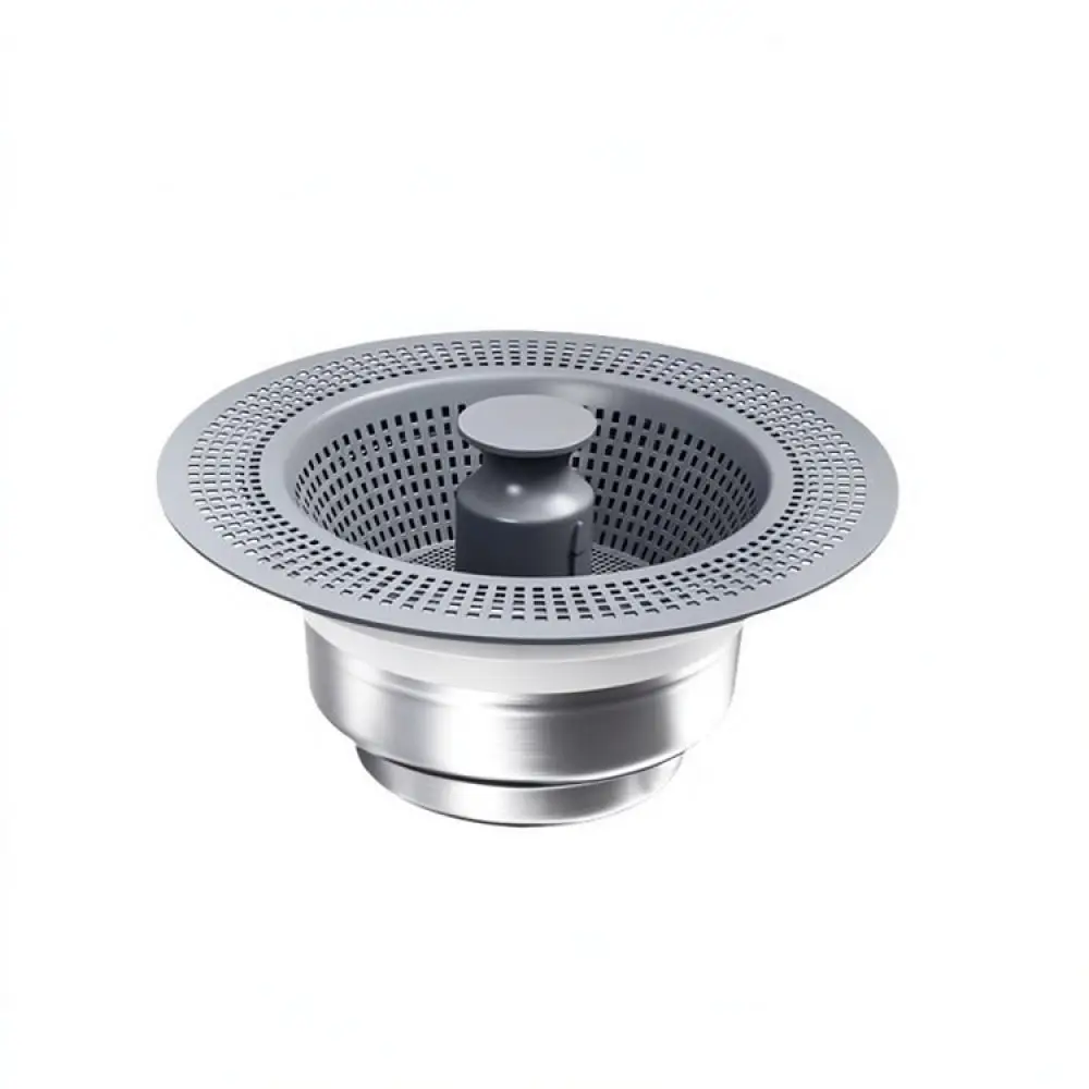 Kitchen Sink Bounce Core Strainer Plug Stainless Steel Drain Filter Basin Sewer Anti Clog Deodorant Sealing Equipment