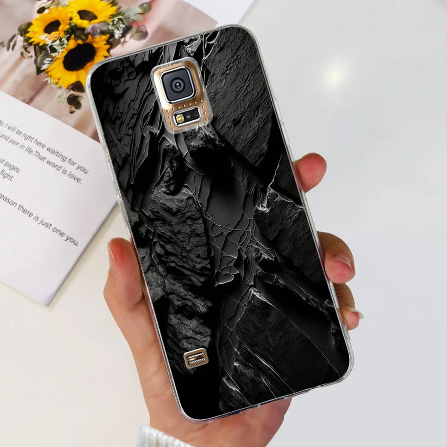 Para Samsung Galaxy S5 funda G900F G900I i9600 S 5 contraportada Cool pintado suave silicona transparente funda de teléfono para Samsung S5 Neo Coque