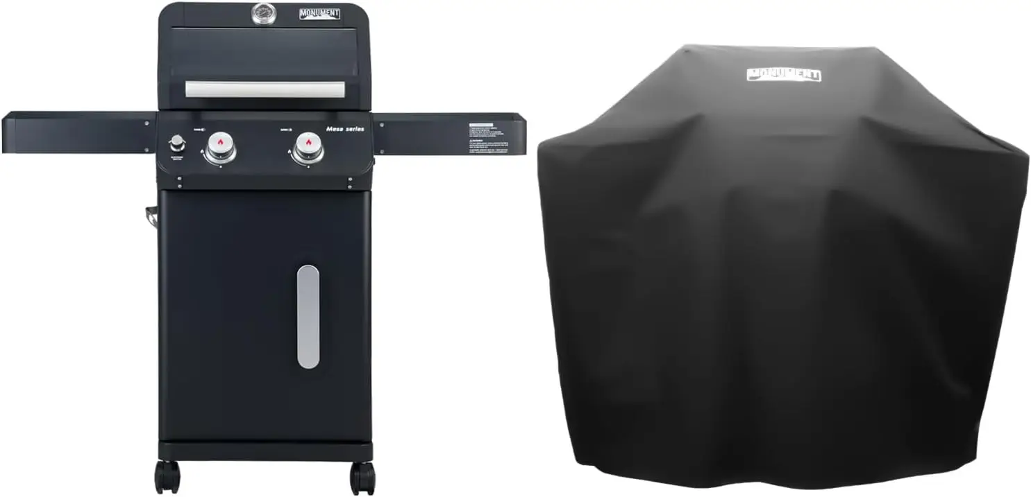 

Складной 2 конфорки из нержавеющей стали, жидкий пропановый газ, патио, садовый гриль-барбекю с крышкой, ручкой управления Mesa220 с крышкой для барбекю