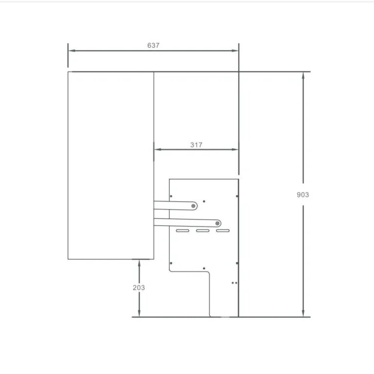 خزانة مطبخ من الفولاذ المقاوم للصدأ قابلة للسحب للأسفل، سلة قابلة للسحب لرفع المصعد #5