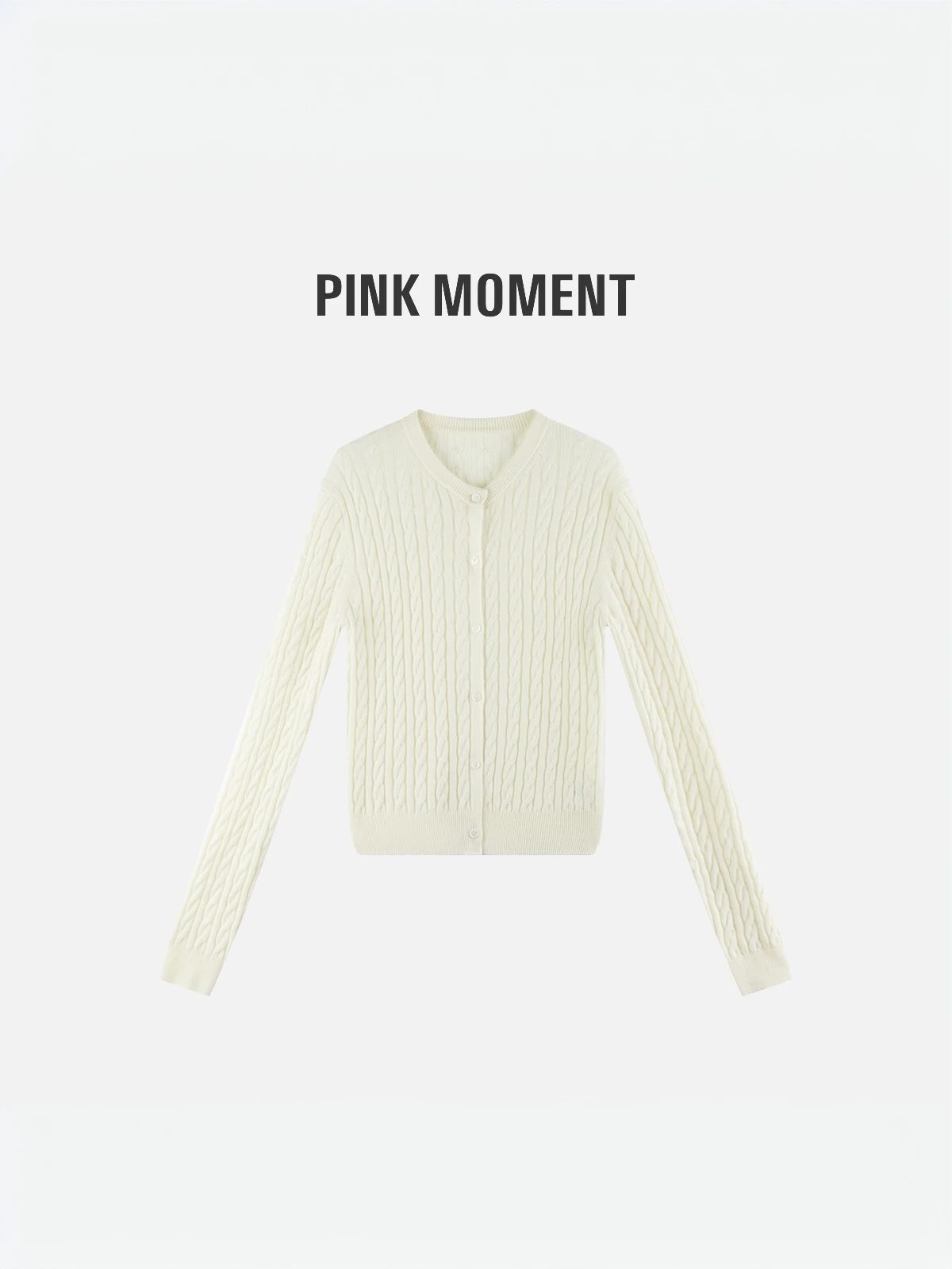 

PM Wang Na Na Spring Faionable Wool Blend Korean Sle Cr Colored Knitted Slim Long Sve Open Cardigan Sweater Jaet