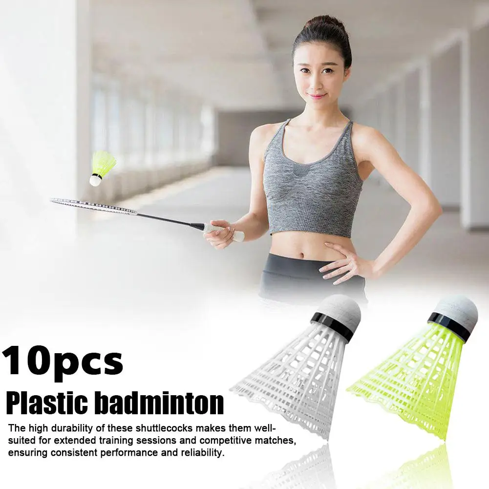 Plastic Badminton Shuttlecock Lightweight Badminton For Practice Portable Badminton For Training For Kids Entertainment U0m2