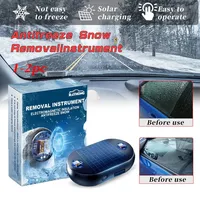 Solar Snow Plow Antifreeze Electromagnetic Molecular Interference Defroster Windshield Car Snow Removal Instrument Deicer Tools