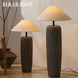 Floor Lamp Living Room Creative Wabi-sabi style Ceramic Table Lamp Oversized  Retro Stand Light Living Room Home Decorations