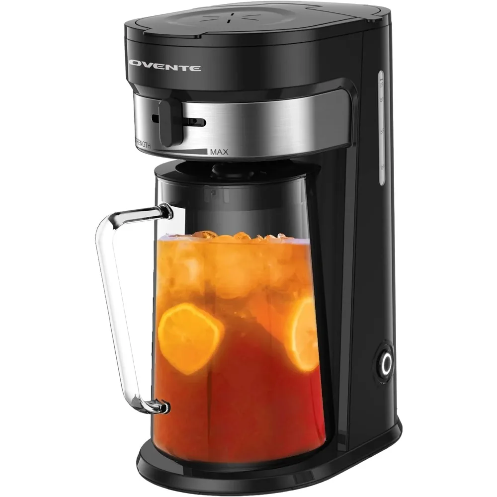 

Iced Tea Maker and Cold Coffee Brewer with 3 Quart Kettle Black