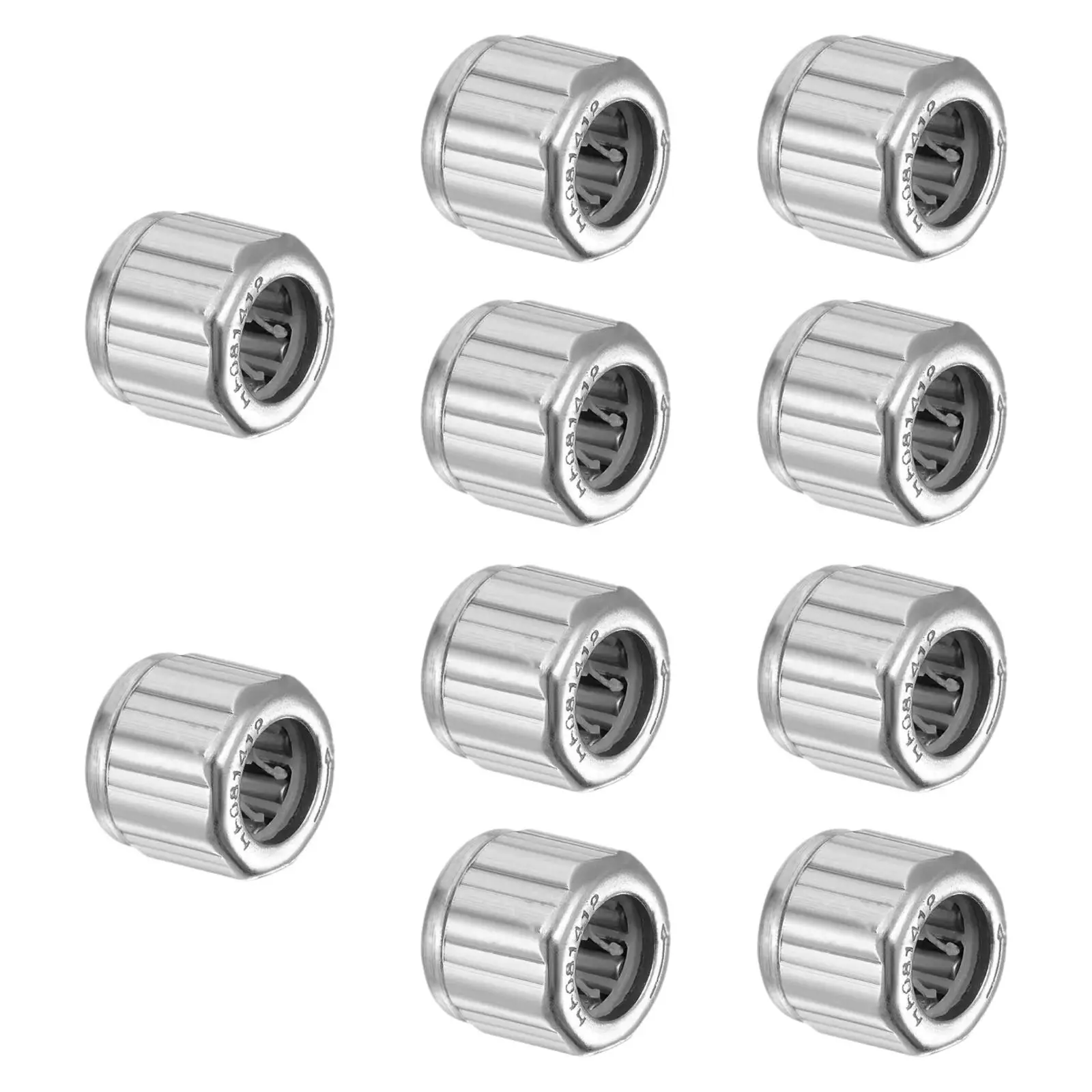10 Pieces Generic Needle Stainless Steel Deep Groove Ball Bearings Easy to Install Silver Rolling Bearings for Power Tools