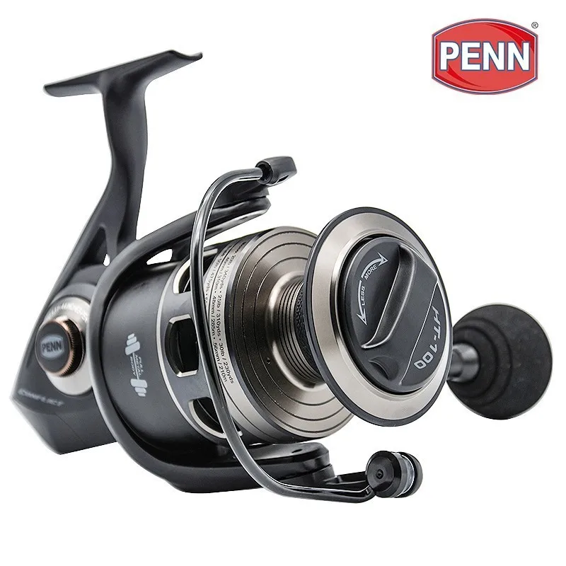 100% Original PENN Conflict Fishing Reel CFT 2500-8000 13.6KG Max Drag Power Full Metal Body Deap Sea Freshwater Fishing Wheels