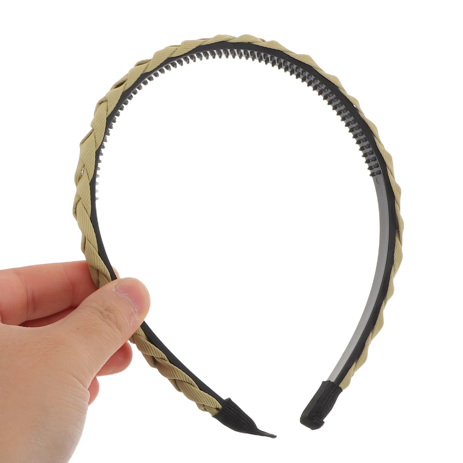 

4pcs Braided Headbands Non-Slip Toothed Design For Women Girls Thin Hair Wash Makeup Workout Hair Accessories