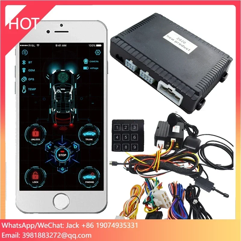 Topbest Universal Remote Car Alarms Auto Keyless Entry System Car Start Stop Button