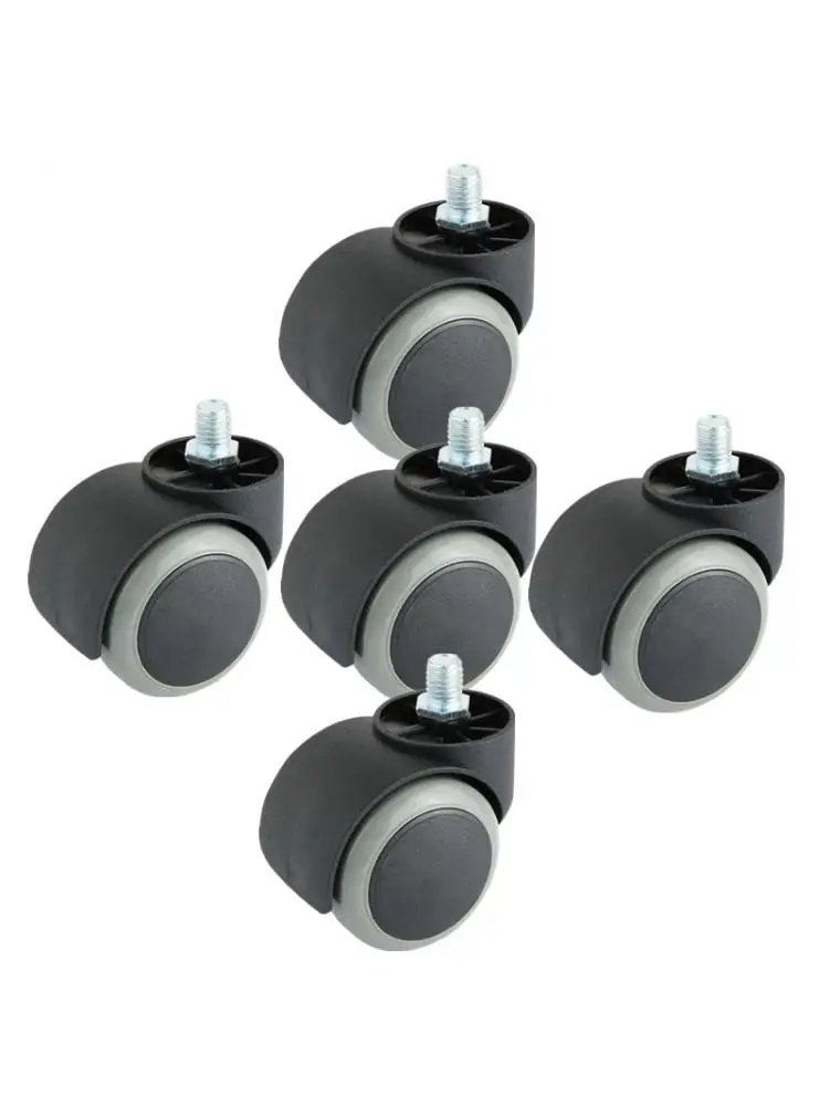 5 Pcs/Lot Boss Chair Pulley 2 Inch 10mm Screw Caster Bedside Table Office Furniture Universal Wheel M10