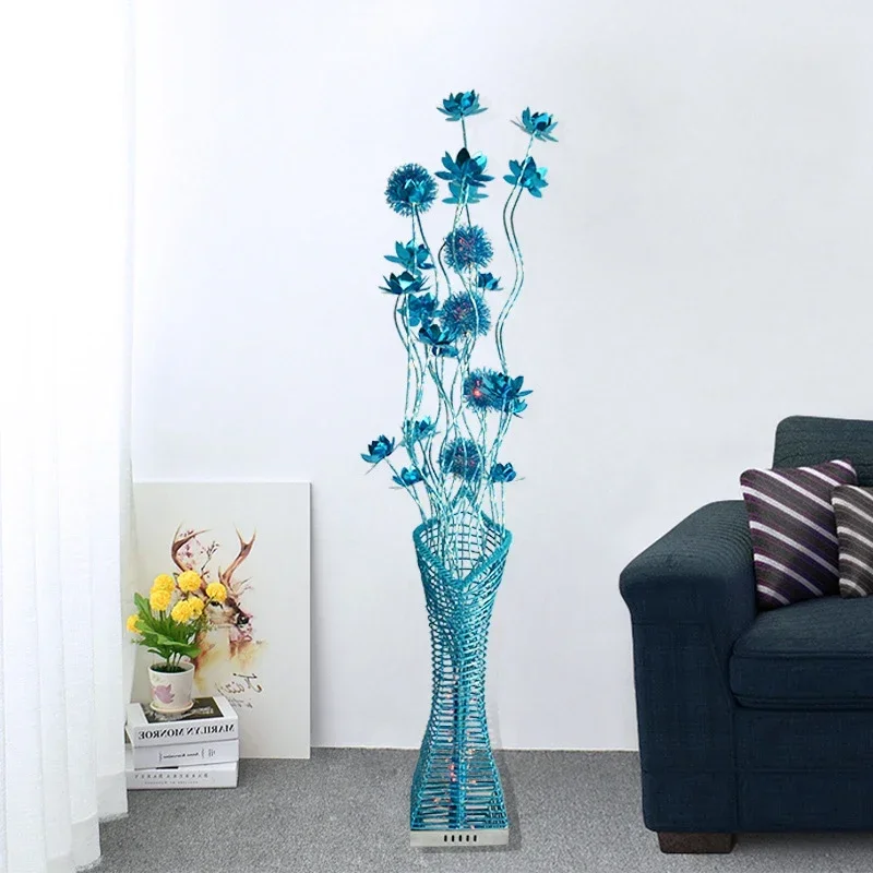 

DORIAN Nordic Blue Floor Lamp Fashionable Modern Iiving Room Bedroom Hotel Aluminum Wire LED Sofa Originality Decorative Light