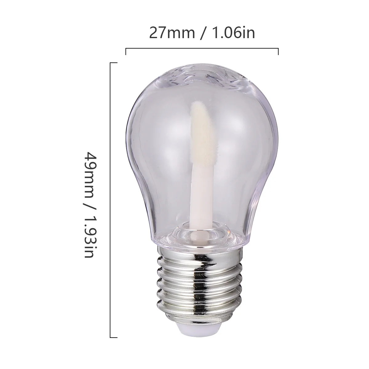 Tube de baume à lèvres Transparent de 6Ml, récipient vide avec fond supérieur pour bricolage, rouge à lèvres solide, parfum déodorant, stockage de brillant à lèvres, 20 pièces