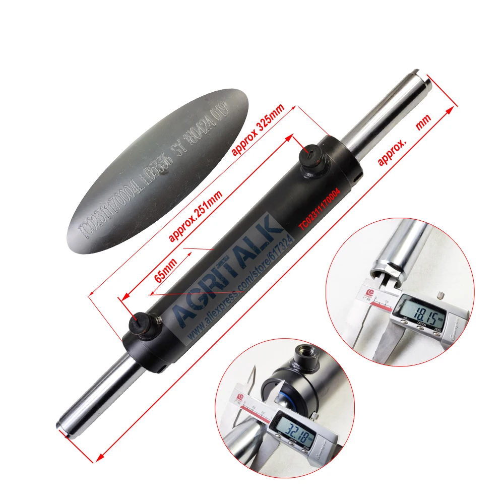 TC02311170004, Power Steering Cylinder, Please Check the Part Numer Punched on the Cylinder Body
