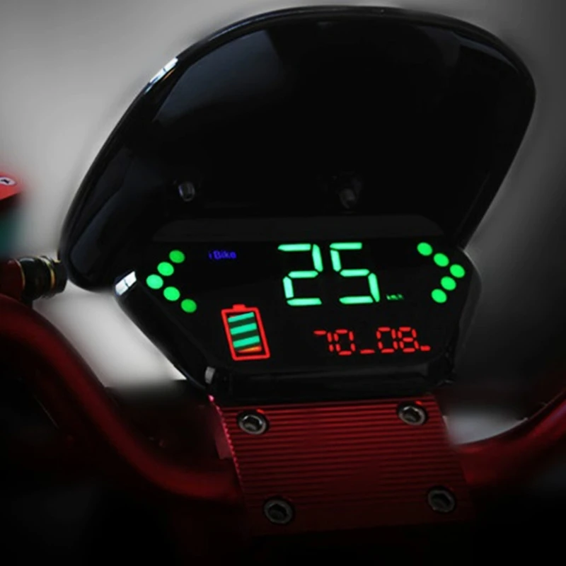 Electric Bike LED Display, 36V 48V 60V 72V, Multi-Information Display,Display Control Panel Waterproof Display Meter