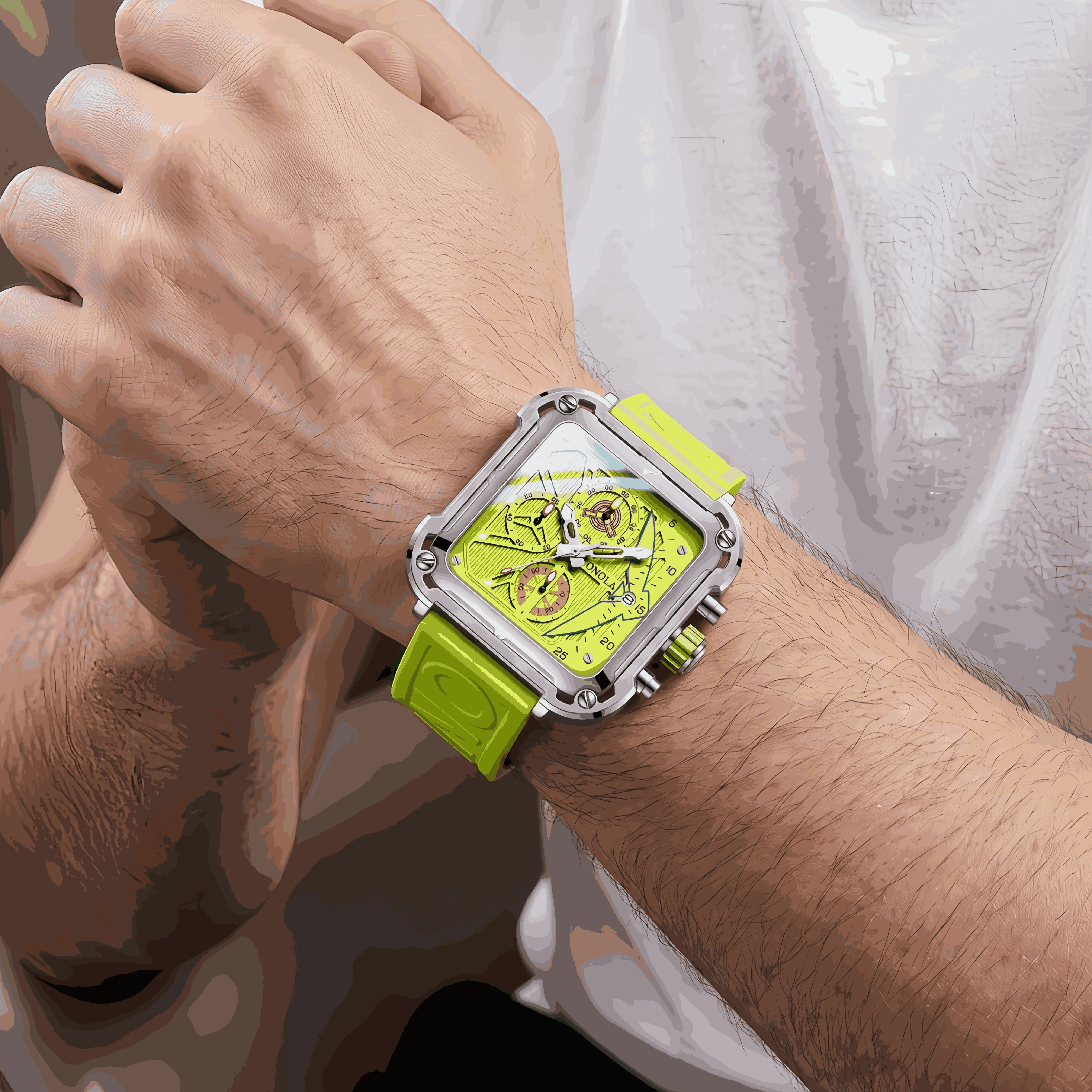ساعة رجالية موضة العلامة التجا - مراجعة Luxury Watch Unique وسعره