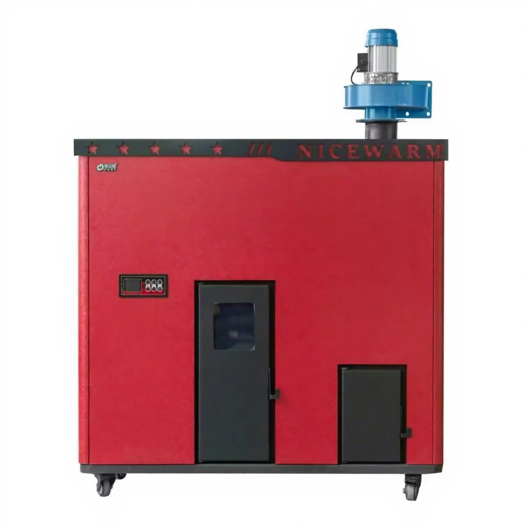 Energy Saving 100kW Freestanding Automatic Feeding Pellet Wood Burning Stove Fireplace Wood Biomass Boiler 1000m Heating Area