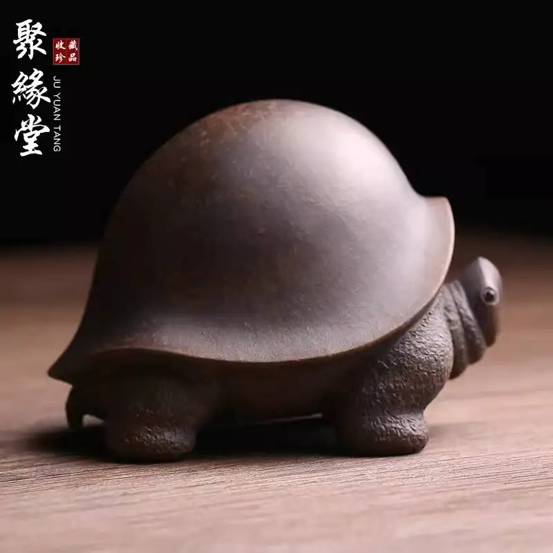 

Yixing Original Purple Clay Pet Ornament, General Turtle, Masterfully Handcrafted, Can Be Used For Play, Set Decoration, And Tea