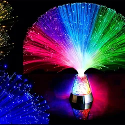 Optic Fiber Light Colorful Atmosphere Party Lamp Festival Starry Sky Wedding LED Color Changing Stage Fiber Optic Lamp for Gift