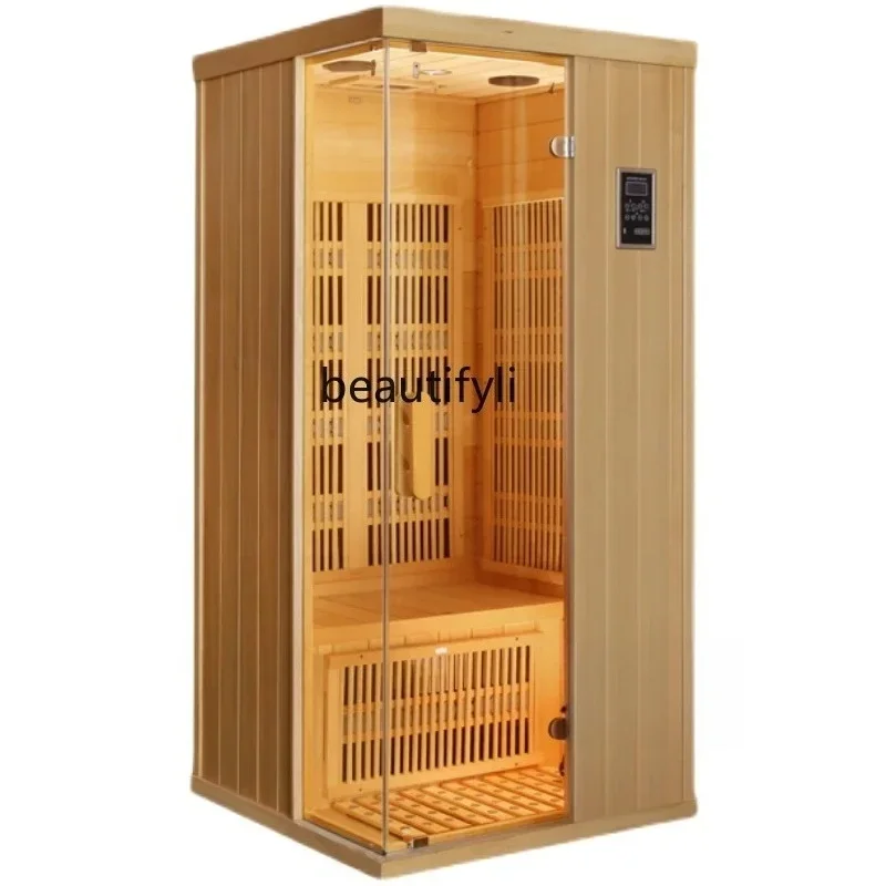 FG28Doble sala de vapor individual, caja de piedra para el hogar, caja de sauna, baño de ondas de luz infrarroja lejana