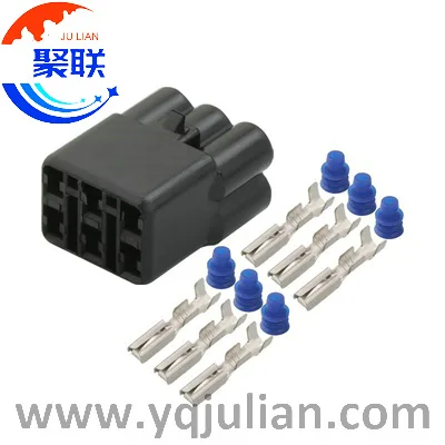 Auto 6pin plug 6180-6182 wiring unsealed electrical connetor with terminals and seals