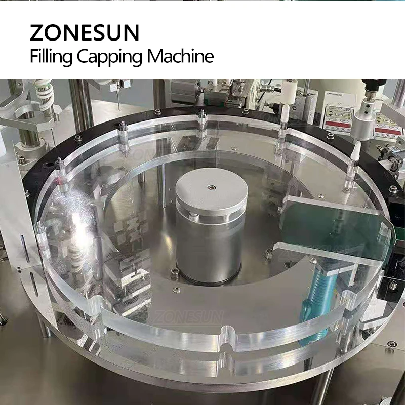 ZONESUN ماكينة حشو أوتوماتيكية عصير سائل خرطوشة زيت البخاخة قارورة حقنة خط إنتاج التعبئة ZS-EL450
