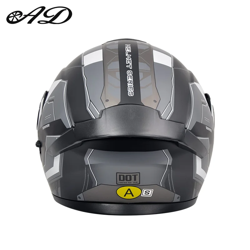 Dot Certified Ad Factory Open Face Motorcycle Helmet with Dual Visor Crash-Resistant Abs Motocross Riding Motorcycle Helmets