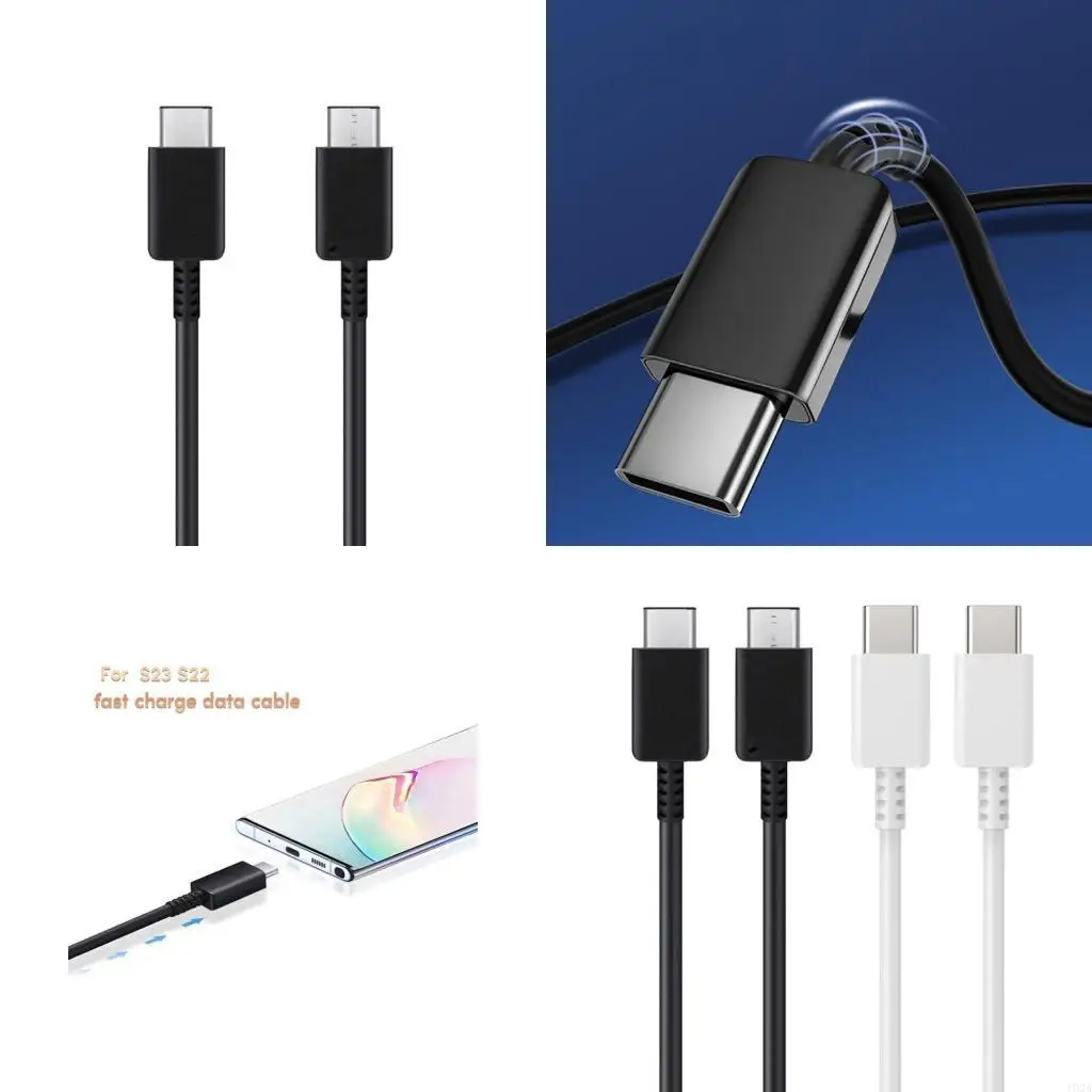 193A Reliable Type C to C Cable Type-C Phone Wire Cord for S23 S22 S21 Fast Charging and Long lasting