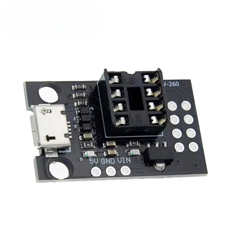 ATtiny85 Development Programmer Board Micro USB Interface Compatible ATtiny13A 25 45 85 Chip One-Click Download Module