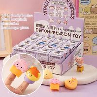 16 Box/set Squeeze Blind Box Toys Decompressing and Pinching Decompressing Toy TPR Hamburger Pizza Stress Relief Relax Toys