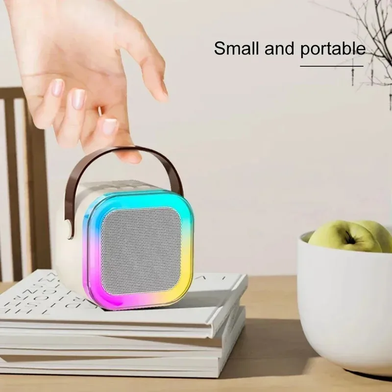 Bluetooth Speaker K12 Karaoke Machine Portable 5.3 PA Speaker System with Wireless Microphones Home Family Singing Children's image 6