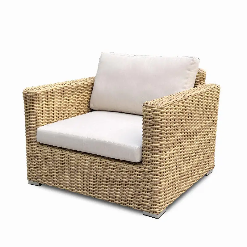

*Hot Sale Patio Aluminum Furniture Rattan Woven Modern Garden Sofa Outdoor Rattan Sofa Sets for Hotel