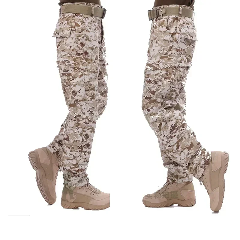 DulRipstop-Pantalon militaire de qualité camouflage, uniforme de chasse noir, style désert, vente en gros de documents