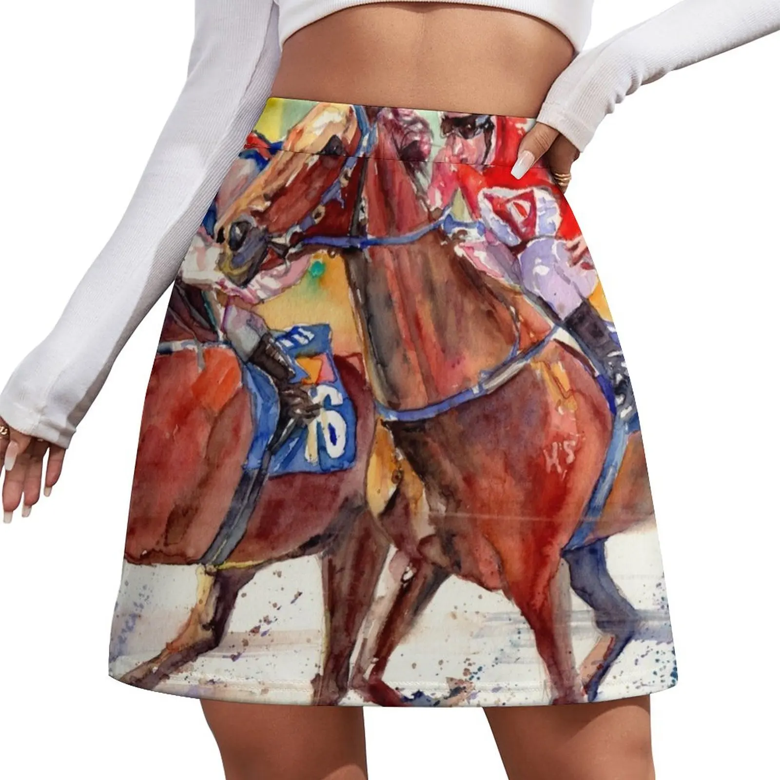 

Thoroughbred Racing Mini Skirt Korean clothing fashion korean clothing Mini Skirt