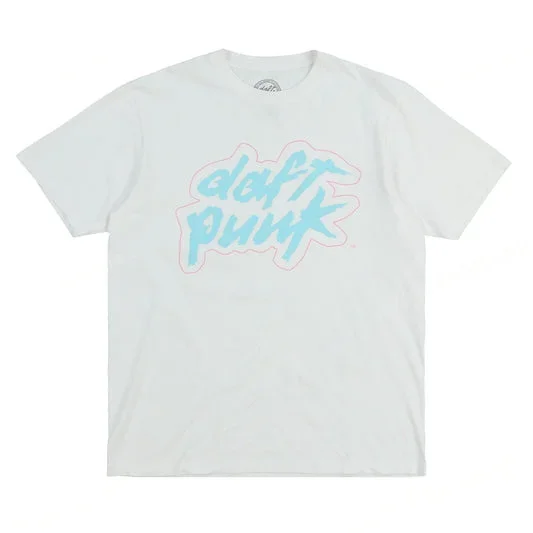 Daft Punk T-Shirt Summer Men Cotton Tops Tees Male Casual Clothing Unisex Women Fashion Solid Color Short Sleeve Streetwear