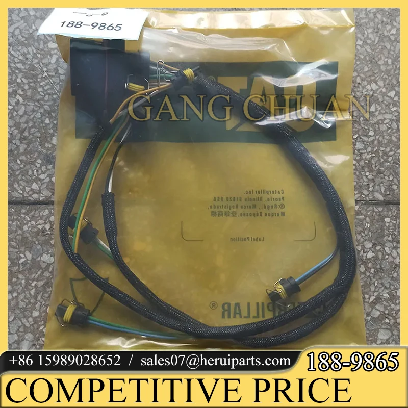 

High Quality C-9 188-9865 Injector Wire Harness For Caterpillar Excavator CAT 330C 330D 336D Wiring Harness 1889865