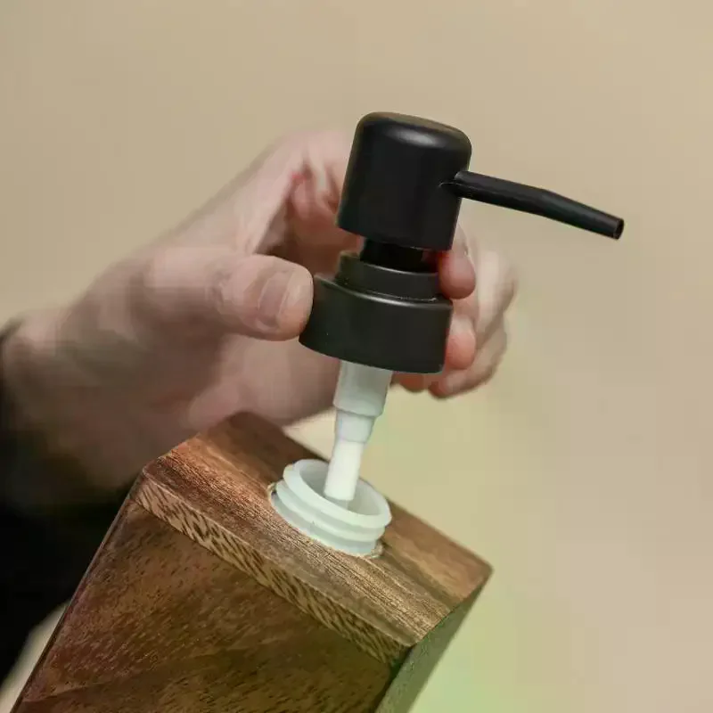 

Luxury Wooden Soap Dispenser Hand Sanitizer & Lotion Bathroom Accessory - For Home & TravelSoap Bar Dispenser