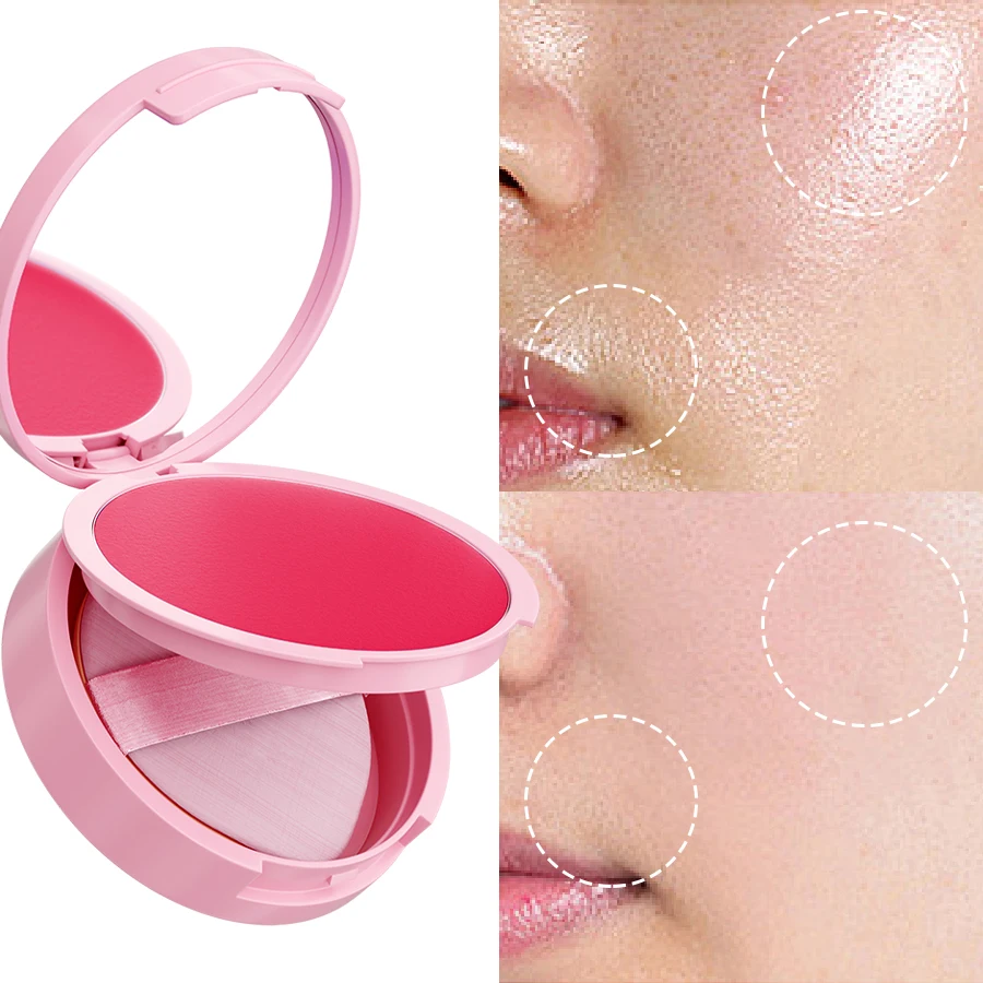 6 kolorów naturalny puder wykończeniowy do twarzy długotrwały puder konturowy kontrolujący wydzielanie sebum makijaż matowy bezwadny w wyglądzie kosmetyk utrwalający makijaż