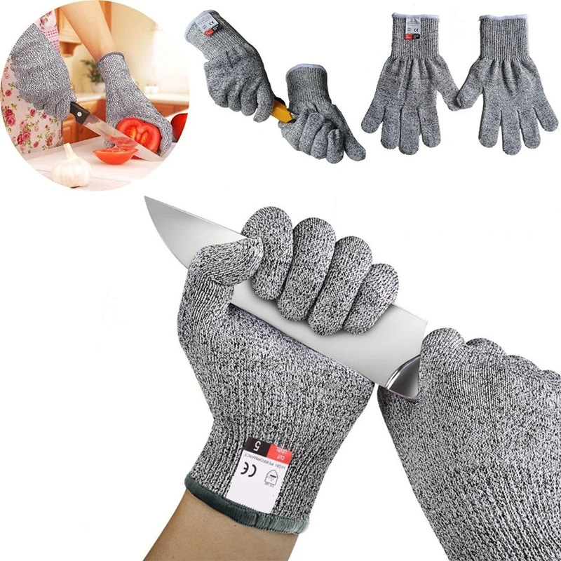 

Перчатки 5-го класса, устойчивые к порезам, высокопрочные перчатки для защиты от порезов в саду и строительстве, безопасные рабочие перчатки, летние