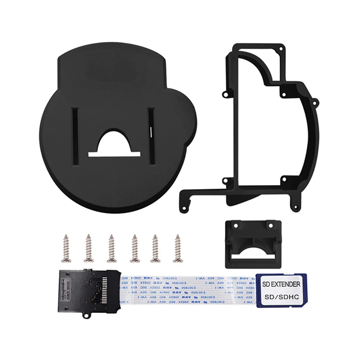 3D Printer Mount Kit com SD Card Expansion Adapter, GC Carregador Screwdriver, Black Acessórios