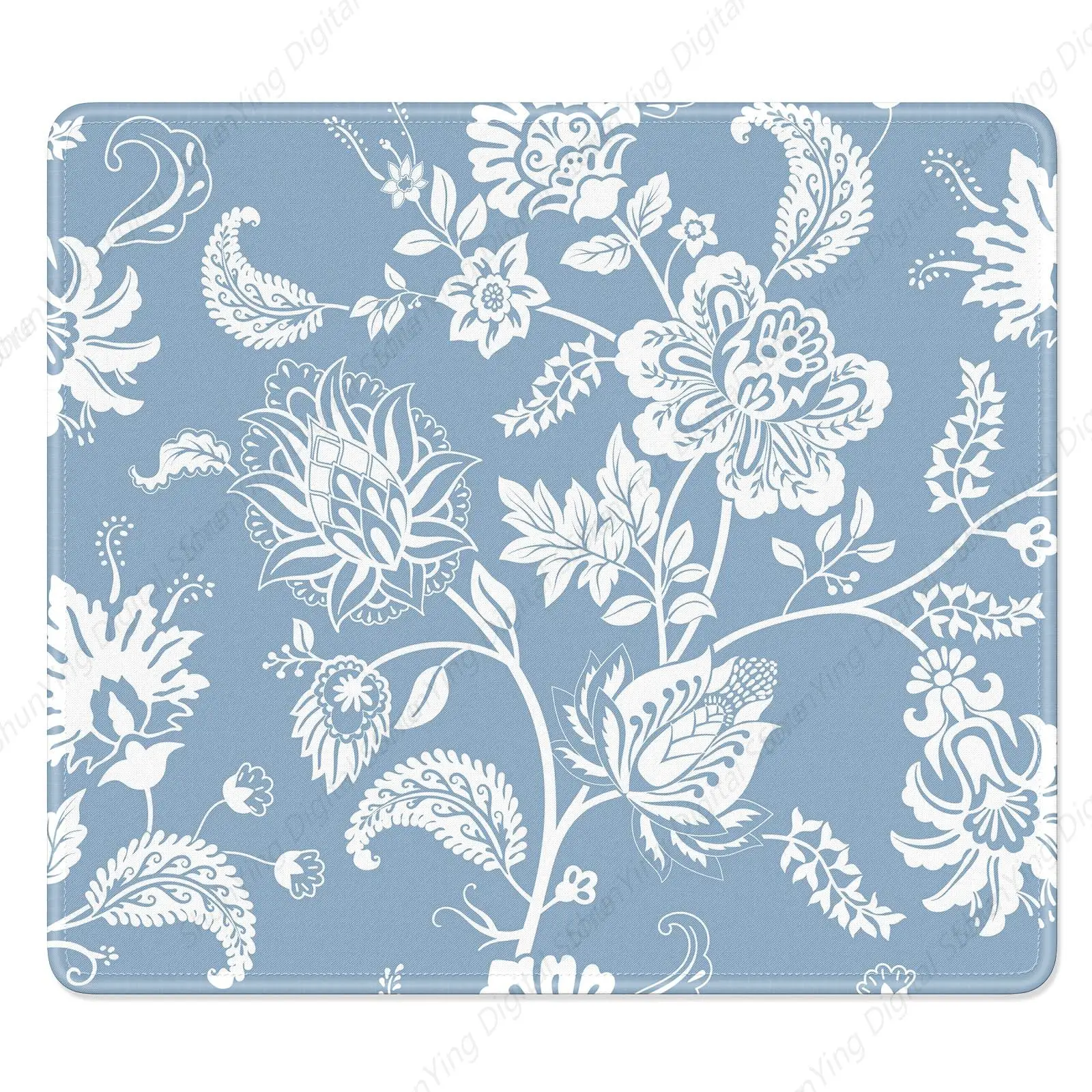 

Blue Flower Computer Mouse Pad Anti Slip Rubber Mouse Pad Suitable For Games Offices Laptops 25*30cm