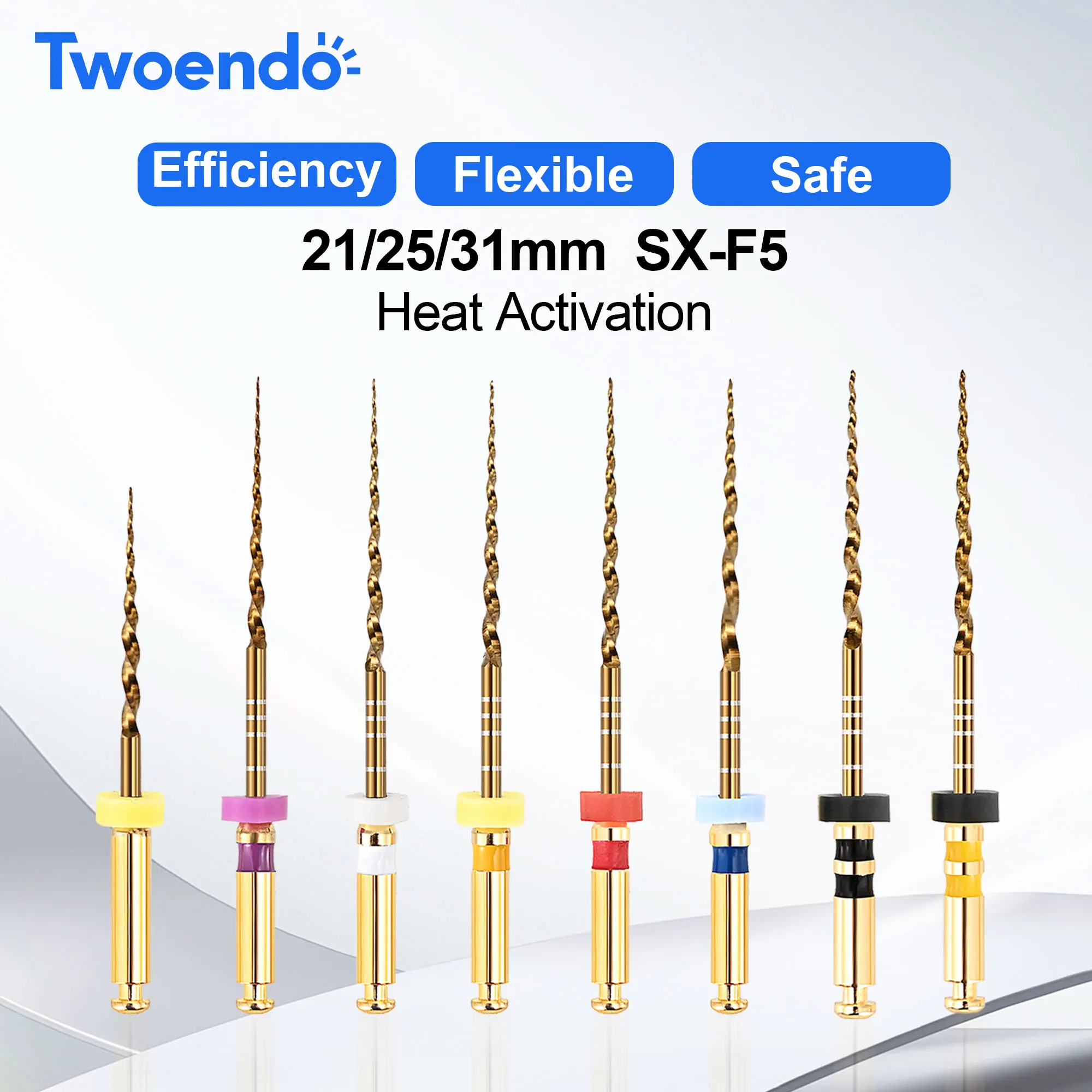 Dental Instrument Gold Files Heat Activation Endo File Treat Endodontic Niti Material Drill Rotary File Dentistry File