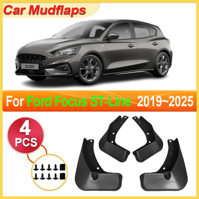 

Автомобильные брызговики, детали для Ford Focus MK4 ST Line C519 SA ST 2019 ~ 2025, автомобильный брызговик, автомобильная расклешенная крышка, аксессуары для автогрязи