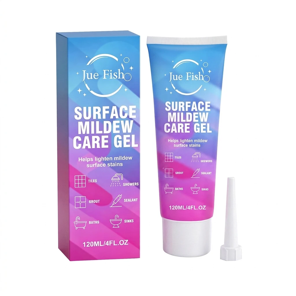 120ML Mold Remover Gel High-Adhesion Formula for Bathroom Tile Grout Cleaner Kitchen Sink Wall Clinging Stain Remover
