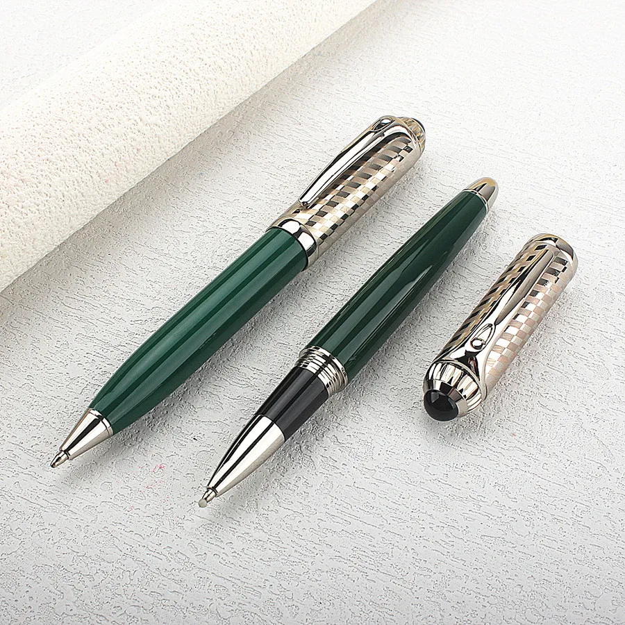 

Роскошная шариковая ручка высокого качества из серебра из нержавеющей стали, наконечник 0,5 мм, школьные канцелярские принадлежности, чернильные ручки, подарок, корейские канцелярские принадлежности