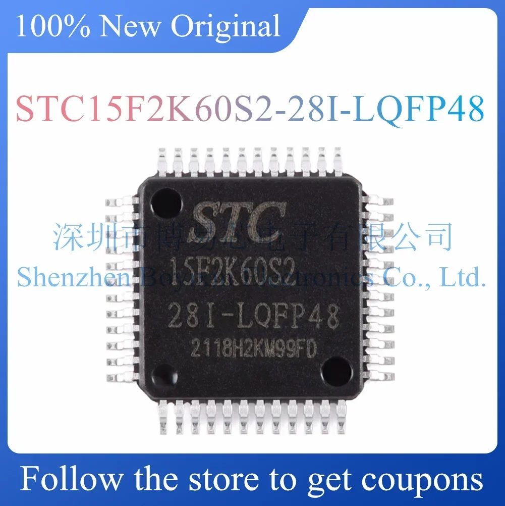 

NEW STC15F2K60S2-28I-LQFP48 Original Product LQFP-48