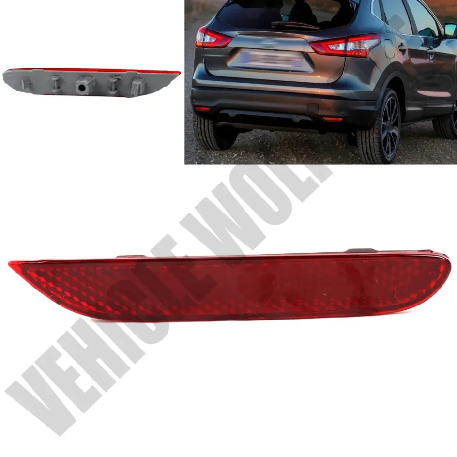 

For Nissan Qashqai 2014 2015 2016 2017 Right Side Rear Bumper Reflector Light Lamp Car accessories 26560-JJ90A